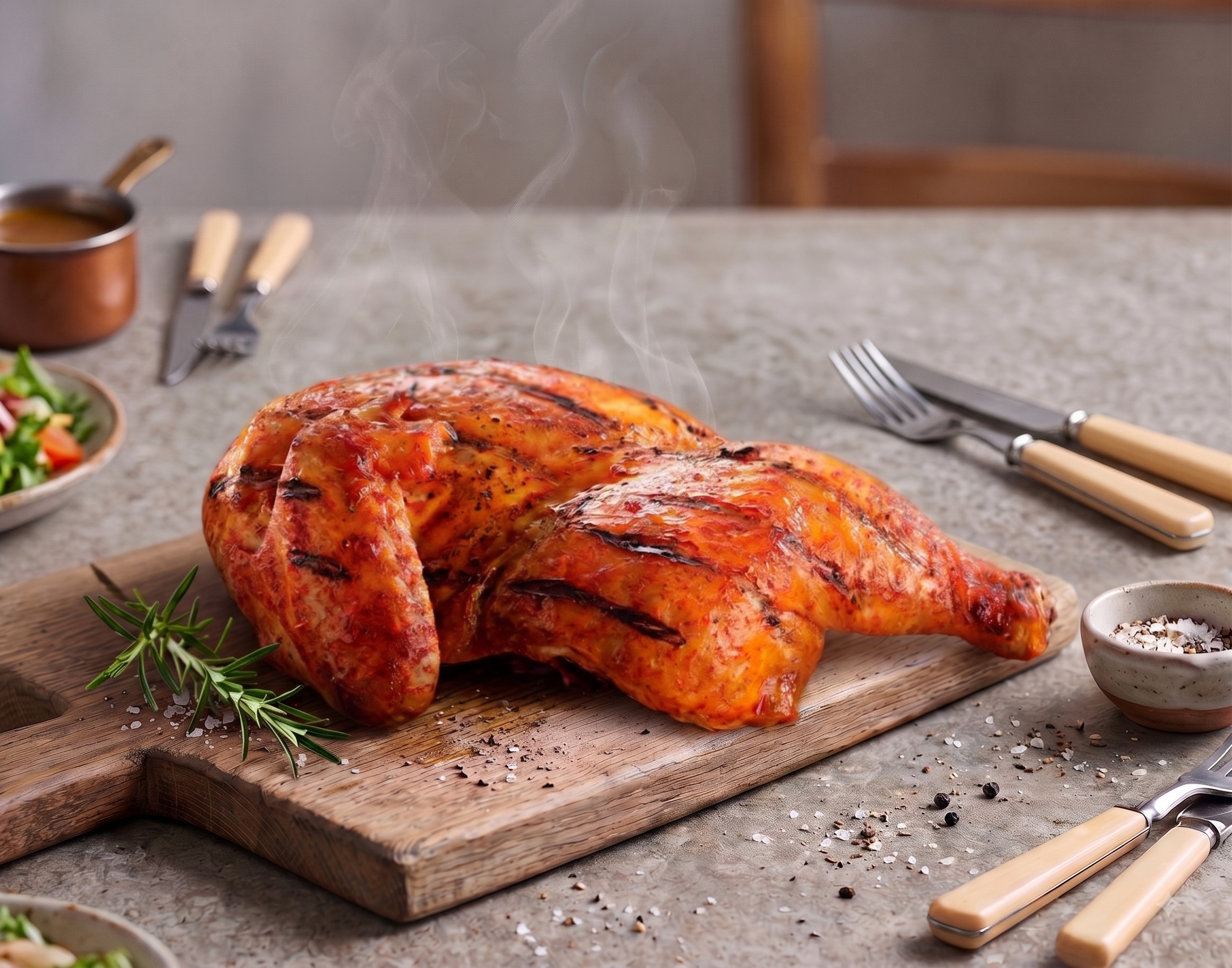 Medio Pollo Asado $8.500 - Tremendo Pollo La Florida