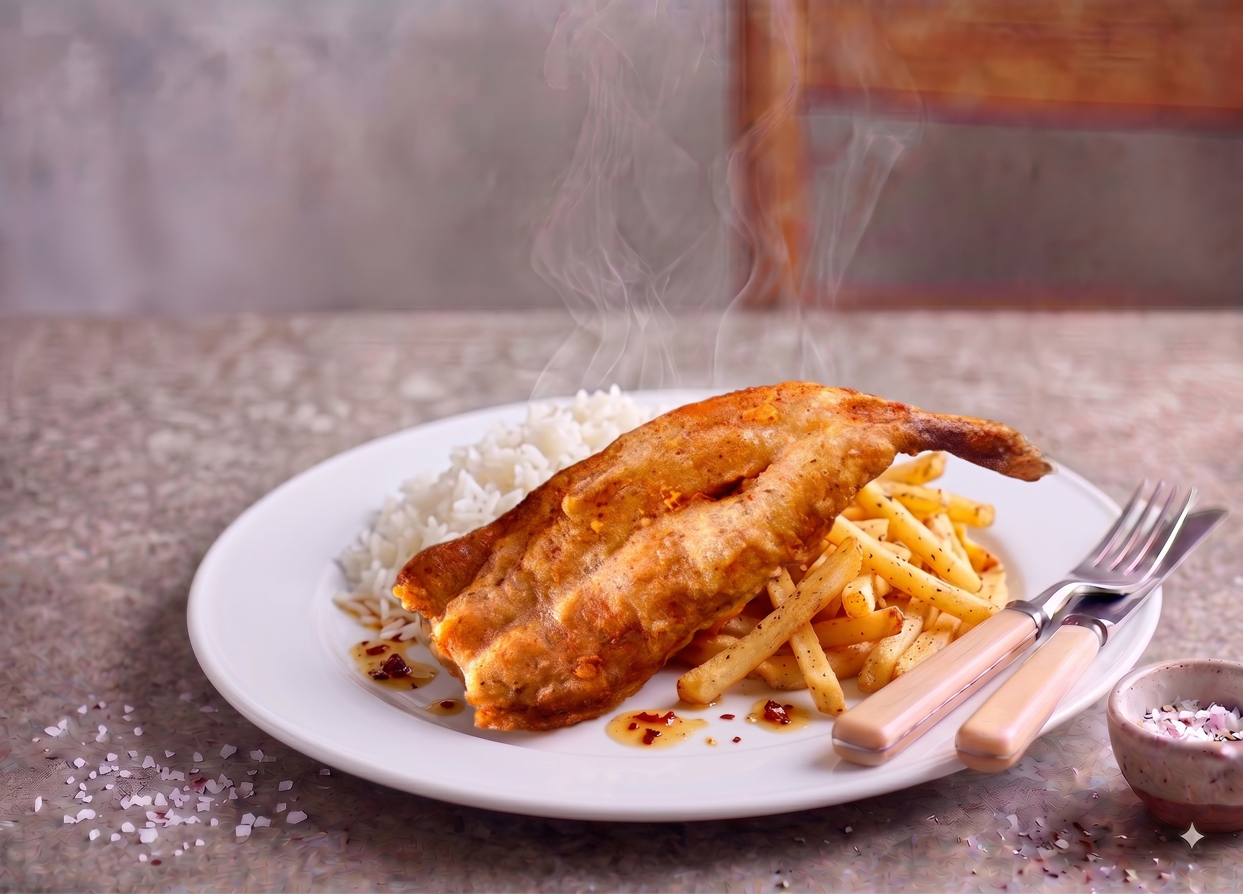 Pescado Frito con 2 agregados $5.000 - Tremendo Pollo La Florida
